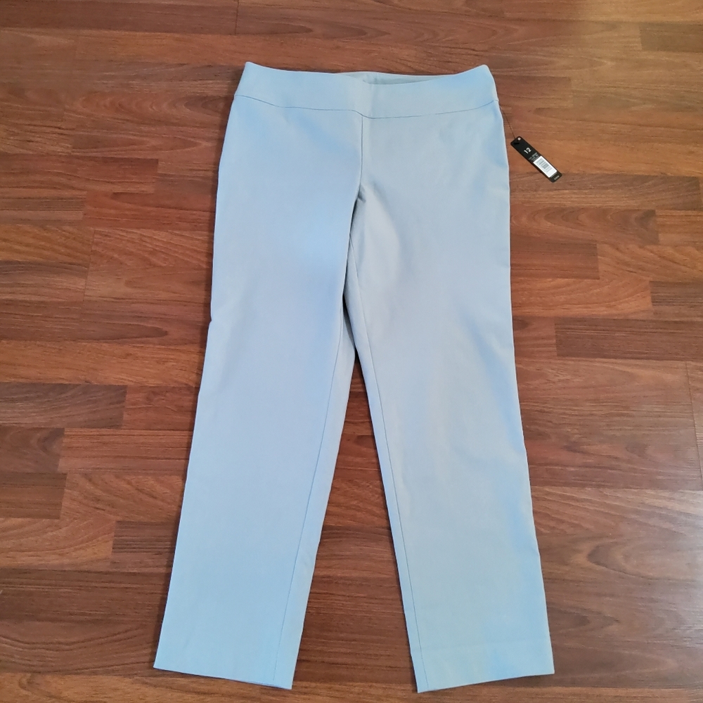 NIC+ZOE Light Blue Straight Leg Pants